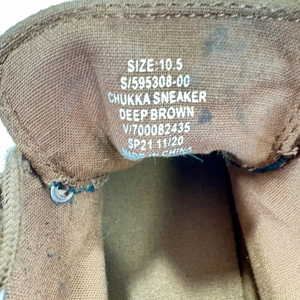 Banana Republic Mens Chukka Sneaker Deep Brown Suede Lace Up‎ Size 10.5